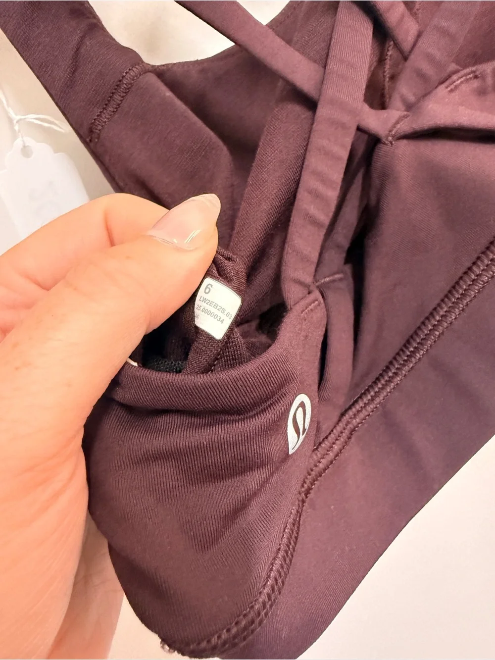 lululemon athletica Deep Brown Strappy Sports Bra